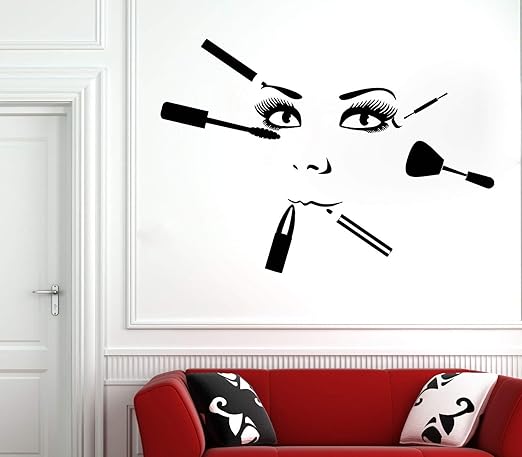 Amazon Com Salon Wall Art Decals Decor Beauty Nail Hair Makeup