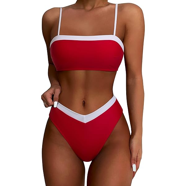 Amazon.com: SUUKSESS Women Sexy High Waisted Two Piece