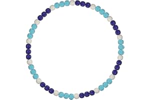 EXPHAIN Philadelphia Phils Baseball Necklace For Men Women Baseballer Inspired Beaded Necklace Unisex Rhinestone Discoball Necklaces Jewelry-gift for baseball team lovers