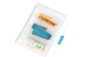 Chanzon 30pcs 2W 2.2K Ω ohm 2k2 Metal Film Fixed Resistor 0.01 ±1% Tolerance 2.2KR MF Through Hole Resistors Current Limiting