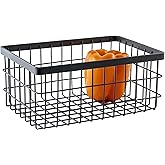 G.E.T. WB-964-MG Rectangular Metal Storage Wire Basket for Pantry, Produce and More, 9" x 6" x 4"