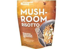 Untamed Feast, Mushroom Risotto, Gluten-Free, Vegetarian, Vegan-Friendly, Low-Sodium, 12 Count of 200g