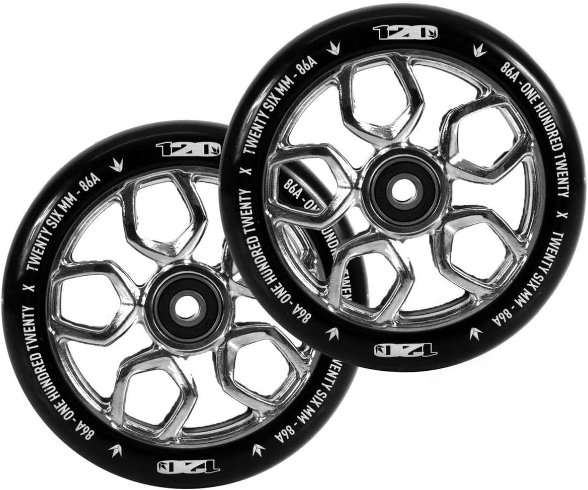 Blunt 120mm Lambo Scooter Wheel Chrome Amazon.co.uk Sports & Outdoors