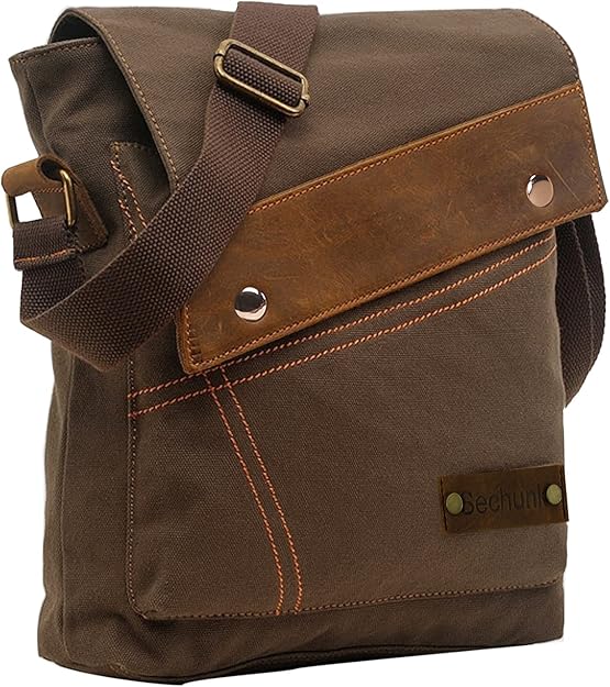 Sechunk Canvas Messenger Bags Shoulder Bags Crossbody Bags