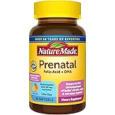 Nature Made Prenatal Vitamins for Women with Folic Acid + DHA, Prenatal Vitamin and Mineral Supplement for Daily Nutritional Support, 60 Softgels, 60 Day Supply