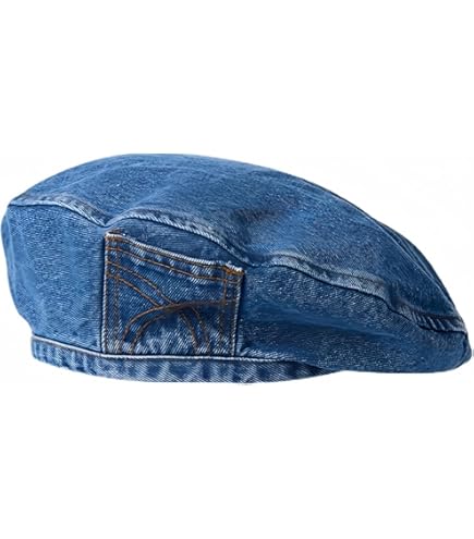 Amazon.com: Denim Painters Hat Retro Octagonal Hat Trendy
