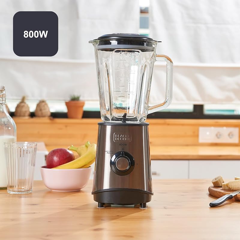 - Blender 800W, Glas, 1,5L, IJs crushen, RVS