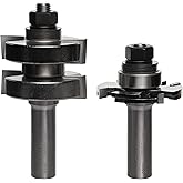 Freud 99-036 Adjustable Tongue and Groove Router Bit Set, 1/2-Inch Shank, One Size, Multi