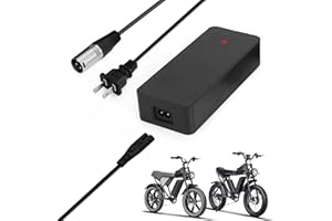 YIBEICO Upgraded Fast Charging 3-Pin 54.6V 2A Battery Charger for Q20 Ridstar, Battery Power Adapter, Waterproof & Moisture-Proof & Protection Against Overcurrent Charger Part for Q20 Ridstar ﻿