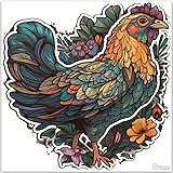 Yoonek Graphics Chicken Vinyl Decal Sticker for