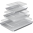 Amazon.com: Baking Sheet with Wire Rack Set: 3 Baking Pans + 3 Cooling ...