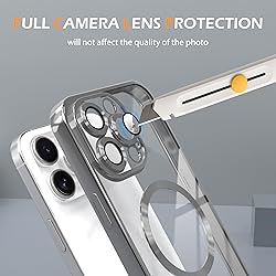 IAIYOXI Magnetic Clear Case for iPhone 16 with Full