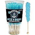 Buffalo Bills It’s A Boy Light Blue Rock Candy On A Stick (12-ct cup wrapped rock candy sticks)
