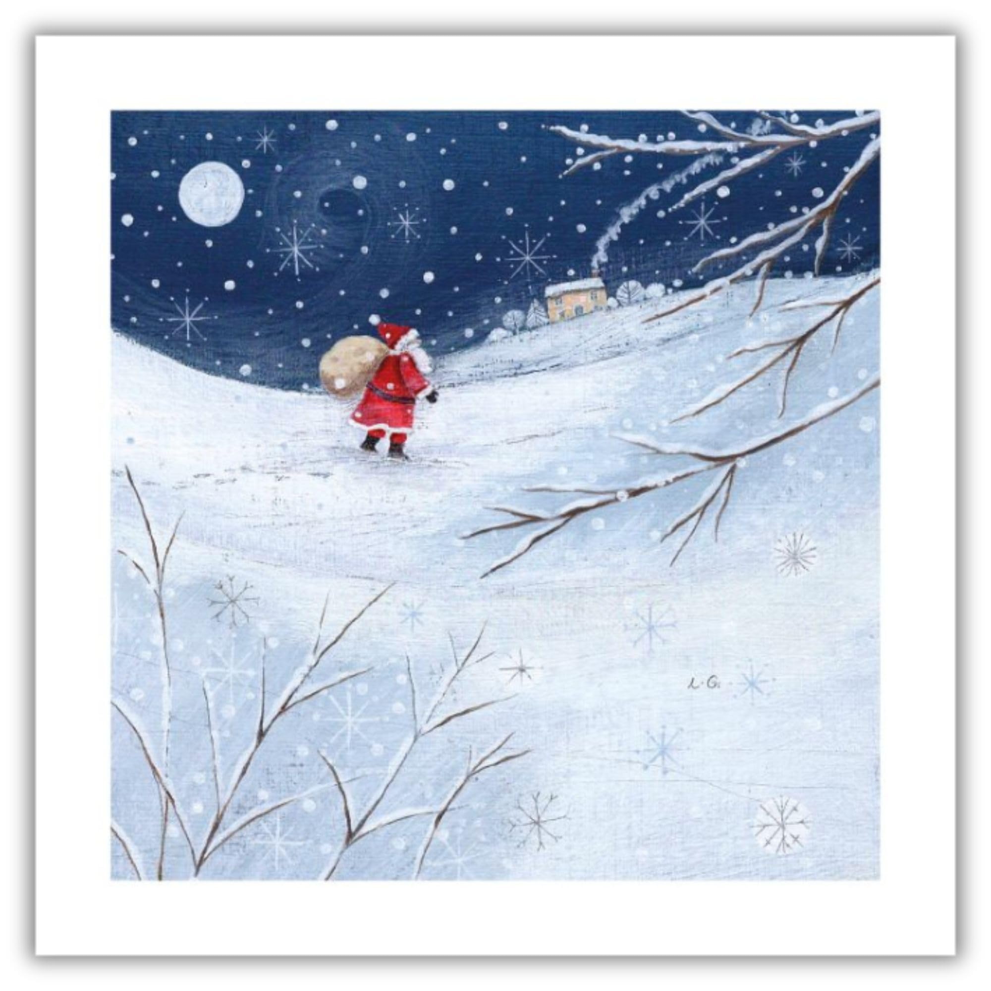 Christmas Cards (MG-349213 XPE) - Father Christmas - Pack of 8 Cards - From The Christmas Fayre Range