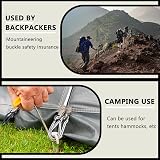 Pubiao 4 Pack Locking Carabiner 304 Stainless Steel M6 Heavy Duty 60mm view 5