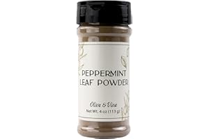 Olive & Vine Peppermint Leaf Powder, Refreshing Flavor, For Teas & Desserts, Rich Tradition, Authentic Taste, For Global Recipes (4 Ounce)