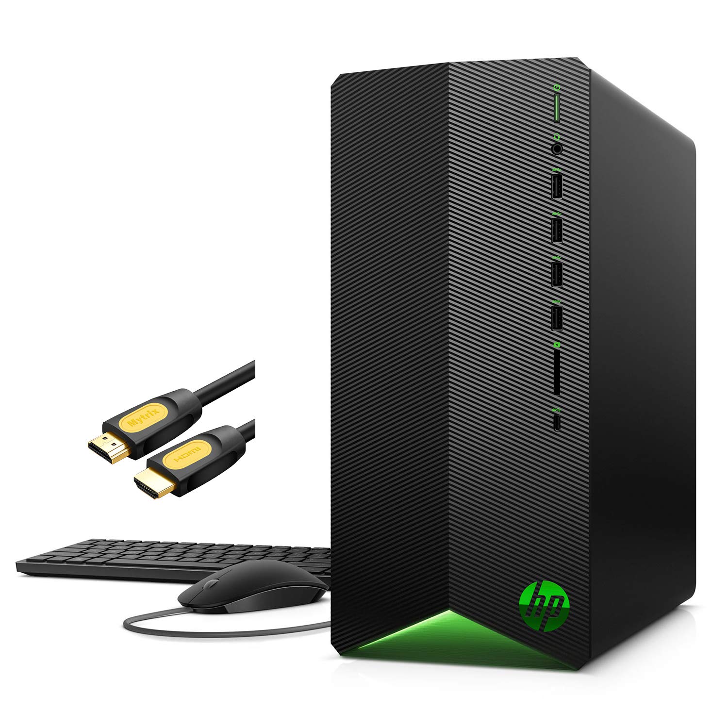 HP Pavilion 1660 Super Gaming Desktop Tower PC, Core i7-10700F Octa-Core, GeForce GTX 1660 Super, VR