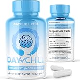 MaxLife Naturals Chill Pill DHHB Calm Mood Support 60 Capsules | Magnolia Bark Extract Formula, Botanical Relaxation Blend, Non Stimulant, Emotional Balance Complex, USA Made Supplement
