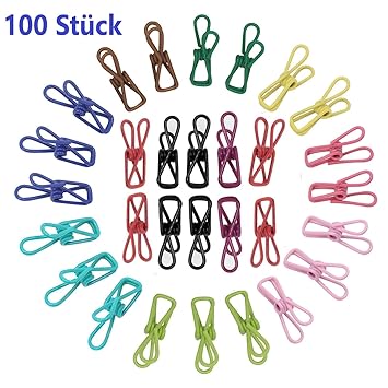 Kompassswc Wäscheklammern Metall Wäsche Clips Mehrzweck Mini Klammer rostfrei Sockenklammer Handtuchklemmen Fotoklammer mit K