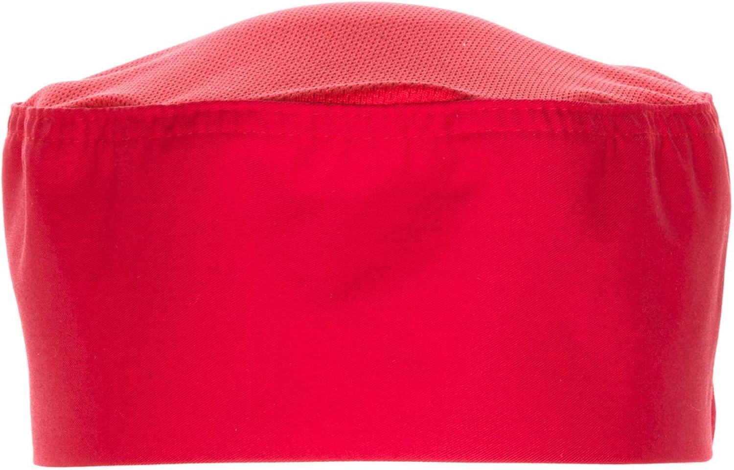 Chef Works Color Cool Vent Beanie, Red, OS: Chefs Hats: Clothing