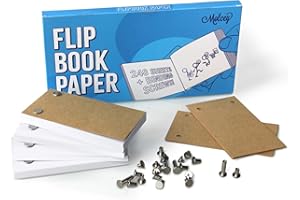 MOLCEY Blank Flip Book Paper with Holes - 240 Sheets (480 Pages) Flipbook Animation Paper : Works with Flip Book Kit Light Pads : for Drawing, Sketching Supplies/Comic Book Kit - Drawing Paper Animation Kit