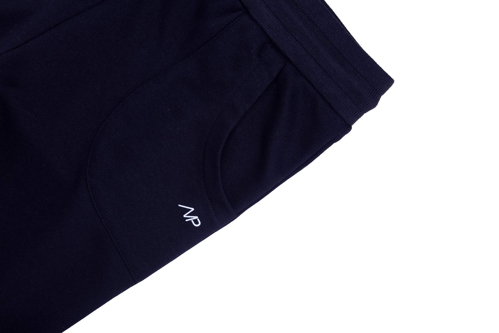 SPECIALMAGIC Women\'s Cotton Jersey Cropped Jogger Sweatpants with Drawstring and Pockets Navy S