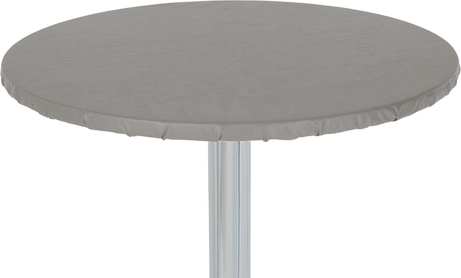 Yourtablecloth Heavy Duty Vinyl Round Fitted Tablecloth