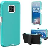 Moto G Power 2021 Case, Shockproof Full Body Protection with Belt Clip and Kickstand for Motorola Moto G Power, Non-Slip Bump