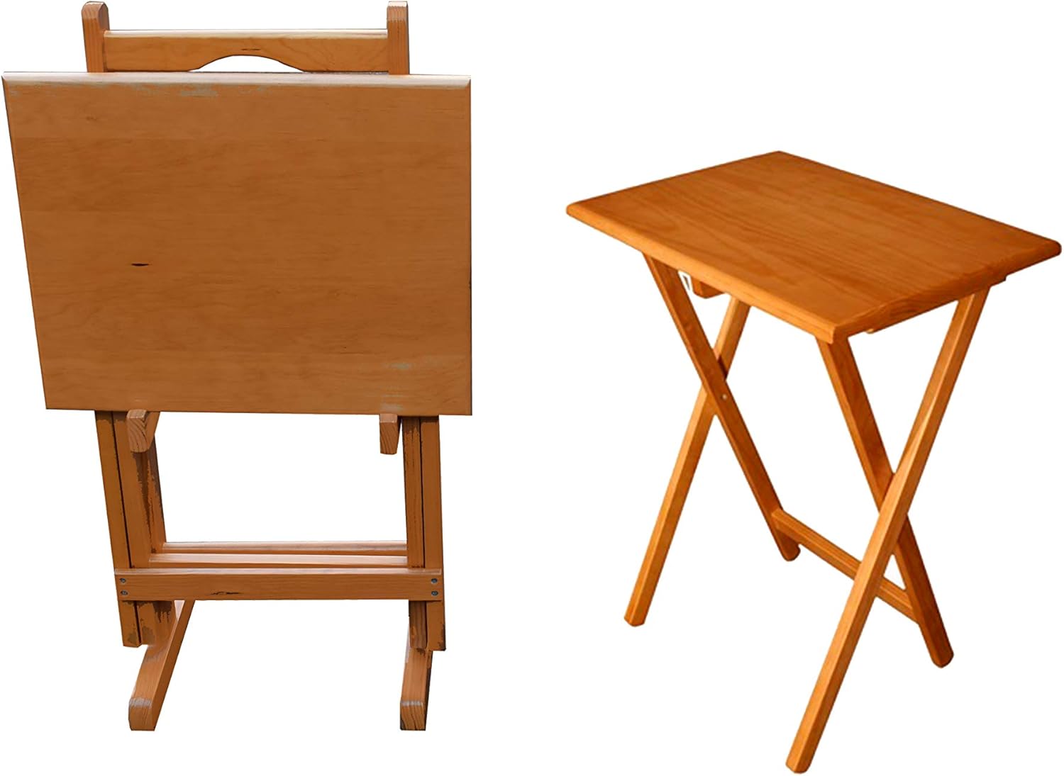 Hogare Juego De 2 Mesas Plegables, con Base, Practicas y Fácil de