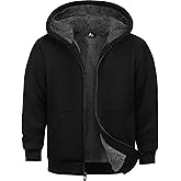 Ceoutdoor boys Fleece Jacket Zip Up hoodie Kids Winter Coats Warm Soft Sherpa Lined Hoodie Outerwear Teens 6-15