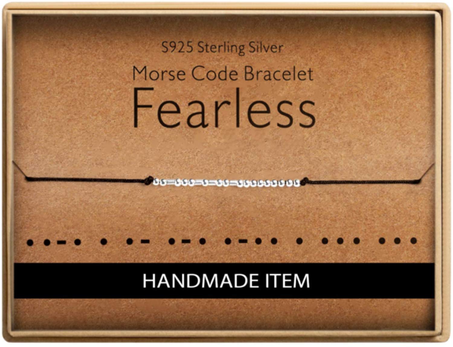 Gifts for Women Morse Code Bracelets for Women Funny Best Friend Gifts for Women Inspirational Jewelry for Women, Metal, Agate