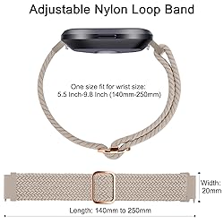 Tobfit Elastic Bands Compatible with Fitbit Versa 2