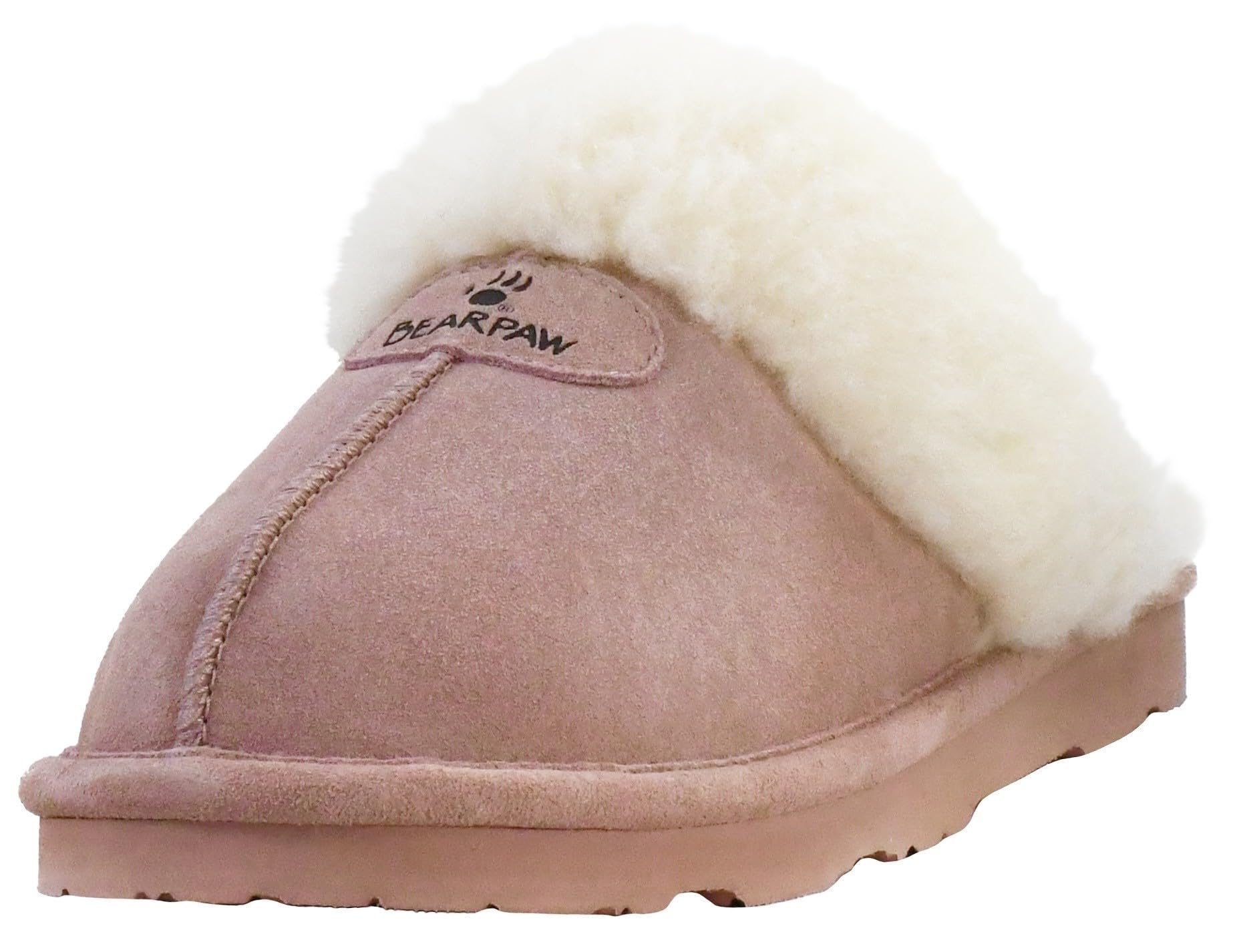 BEARPAW Women's Loki II Scuff Slipper, Dusty Rose, 8.5 Image
