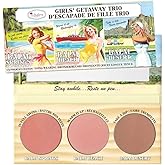theBalm Girls' Getaway Trio - Highlighting Powder Cheek Palette, Face Sculpting Kit, Fade Resistant Blushes/Bronzers, Balm (Springs, Beach and Desert), 0.116 ounce each