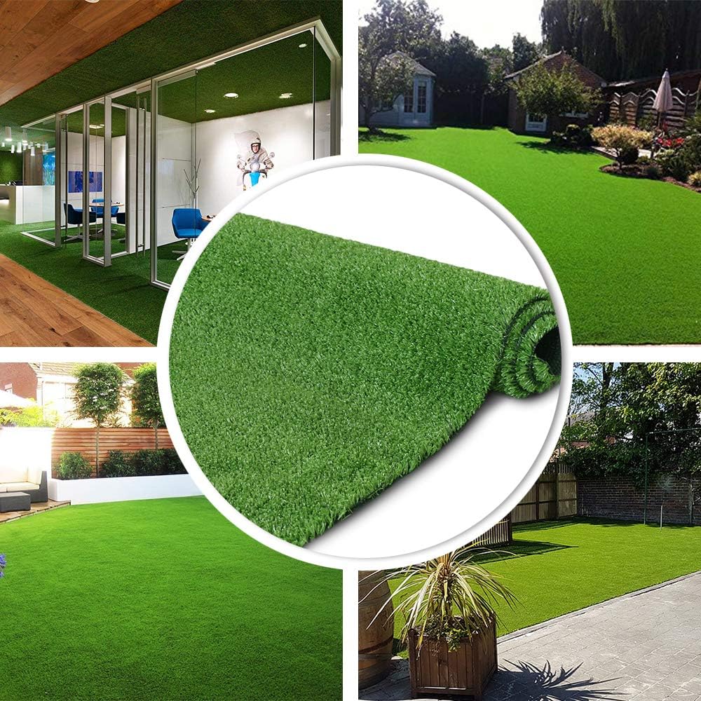 Artificial Grass Turf Indoor Outdoor Rug Synthetic Fake Faux Grass Garden Lawn Landscape 10FTX10FT(100 Square FT)