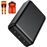 Whsahans 10000mah 7.4V Battery Pack for Heated Vests Jackets Suit for ORORO and Venustas, 5V2A Rechargeable Power Bank for Heated Vests Jackets Hoodies Pants Coat for Men Women Heating Vest