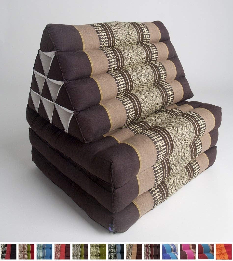 Amazon Com Leewadee Foldout Triangle Thai Cushion 67x21x3 Inches
