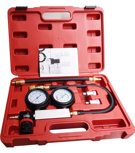 Engine Cylinder Leak Down Tester Kit - Compression Test, Dual