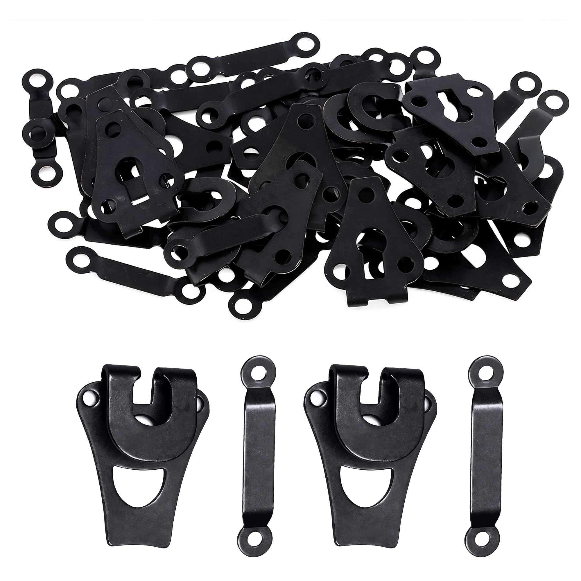 WedDecor Gunmetal 9mm Trouser Hook and Bar Fasteners Waistband Extenders for Trousers, Skirts, Arts & Crafts, DIY Project, 10pcs