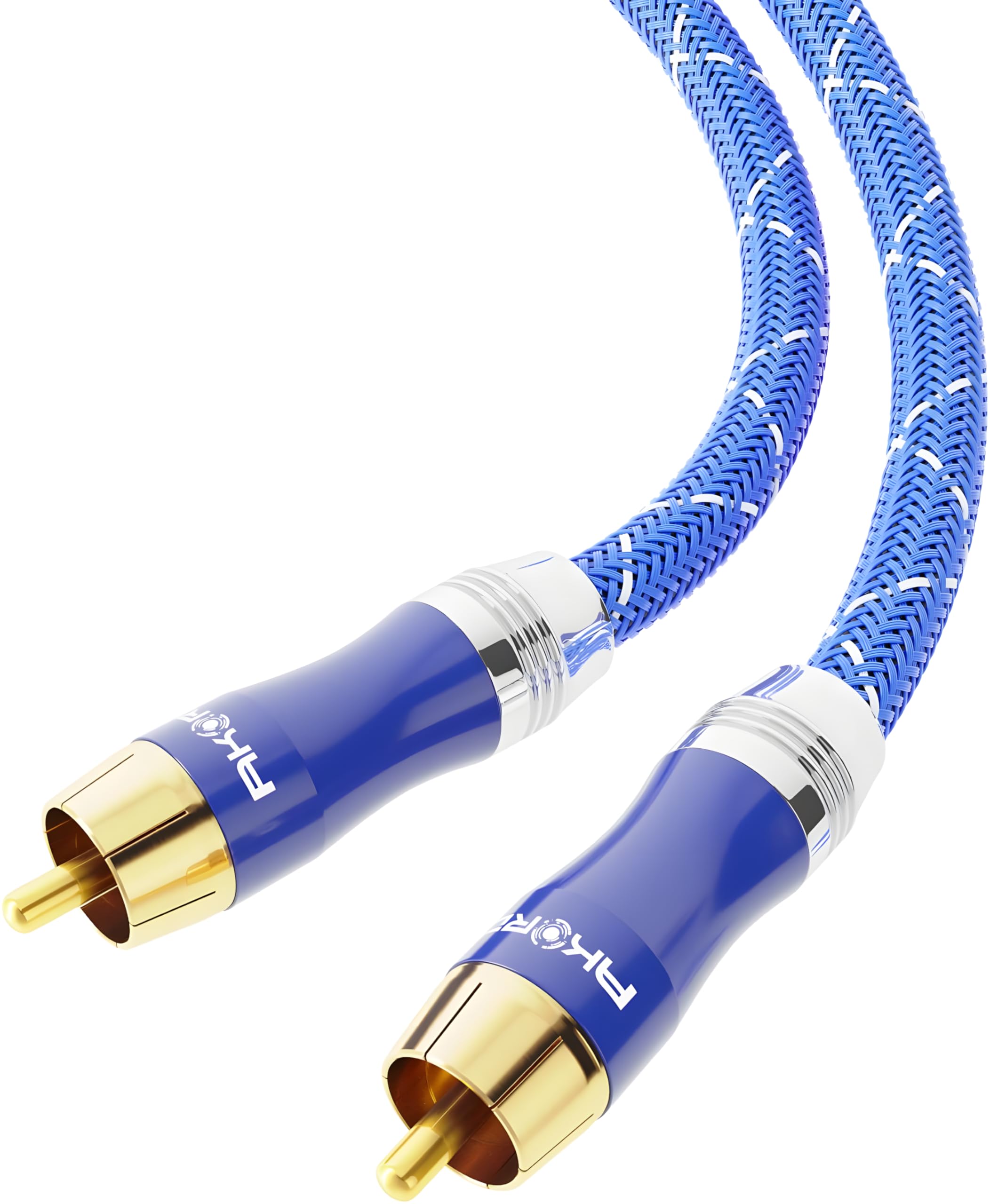 AKORD 3m RCA Digital Coaxial Stereo Audio Lead Cable - Gold Connectors - PRO Series for Surround Sound/Dolby/DTS 3 Metre