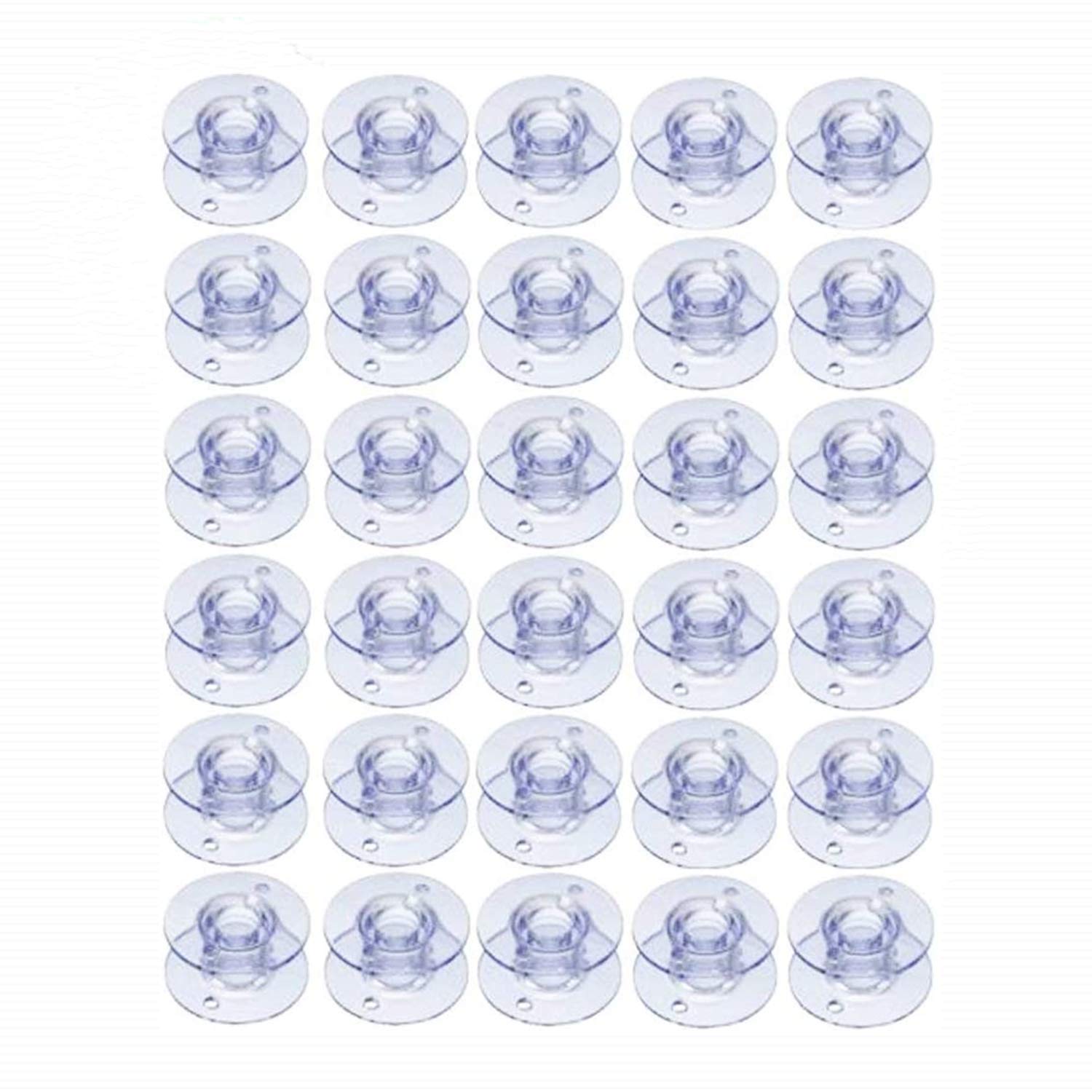 30 Pack Style SA156 Plastic Sewing Machine Bobbins for Brother