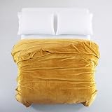 MOONLIGHT20015 Fleece Throw Blanket 400 GSM Mustard 130x150 cm view 3