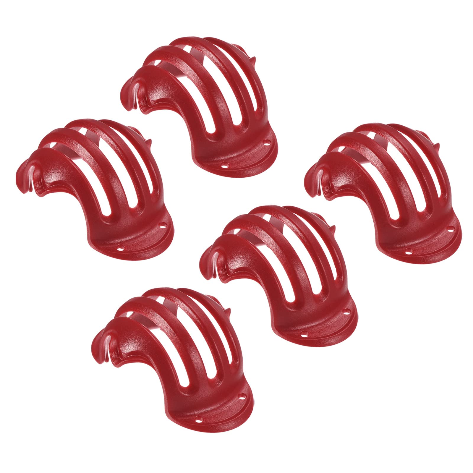 PATIKIL Golf Ball Liner, 5 Pack Line Marking Drawing Stencils Marker Alignment Tool for Golf Sport, Red