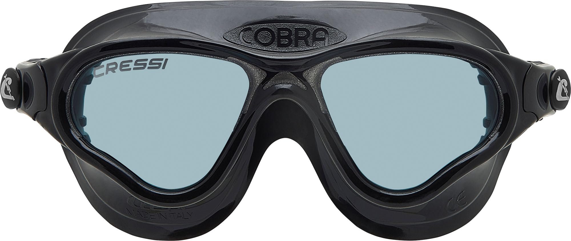Cressi Cobra Anti Fog Premium Swim Goggles Mask - Black Smoked Lens — image 1