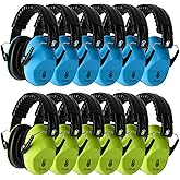 Floriogra 12 Pack Noise Canceling Headphones for Kids, Kids Ear Protection Earmuffs for Autism, Toddler, Children, Noise Cancelling Headphones Sound Proof Earmuffs for Concerts, Air Shows, Fireworks