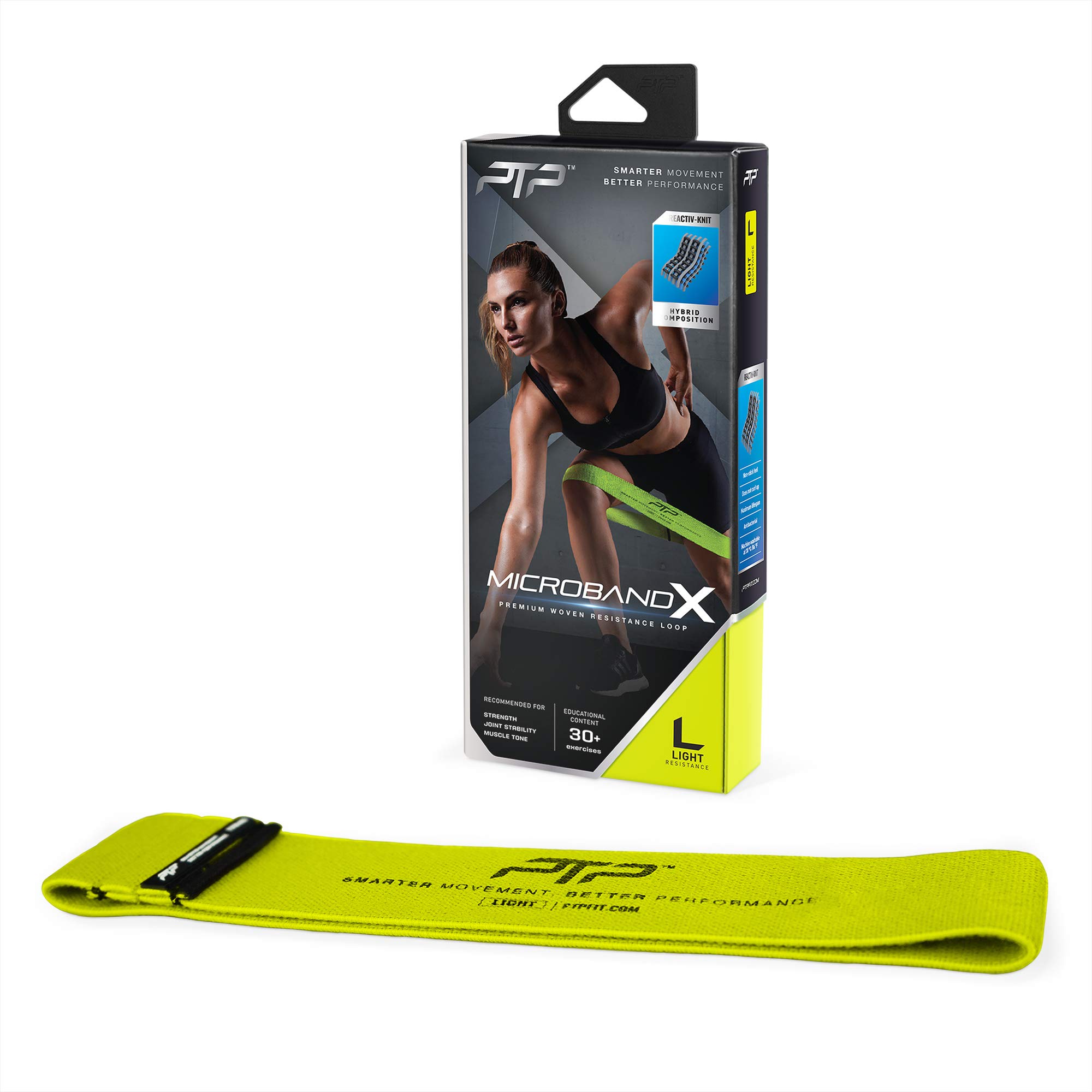 PTP MICROBAND X-1542 Home Gym LIME / LIGHT One Size