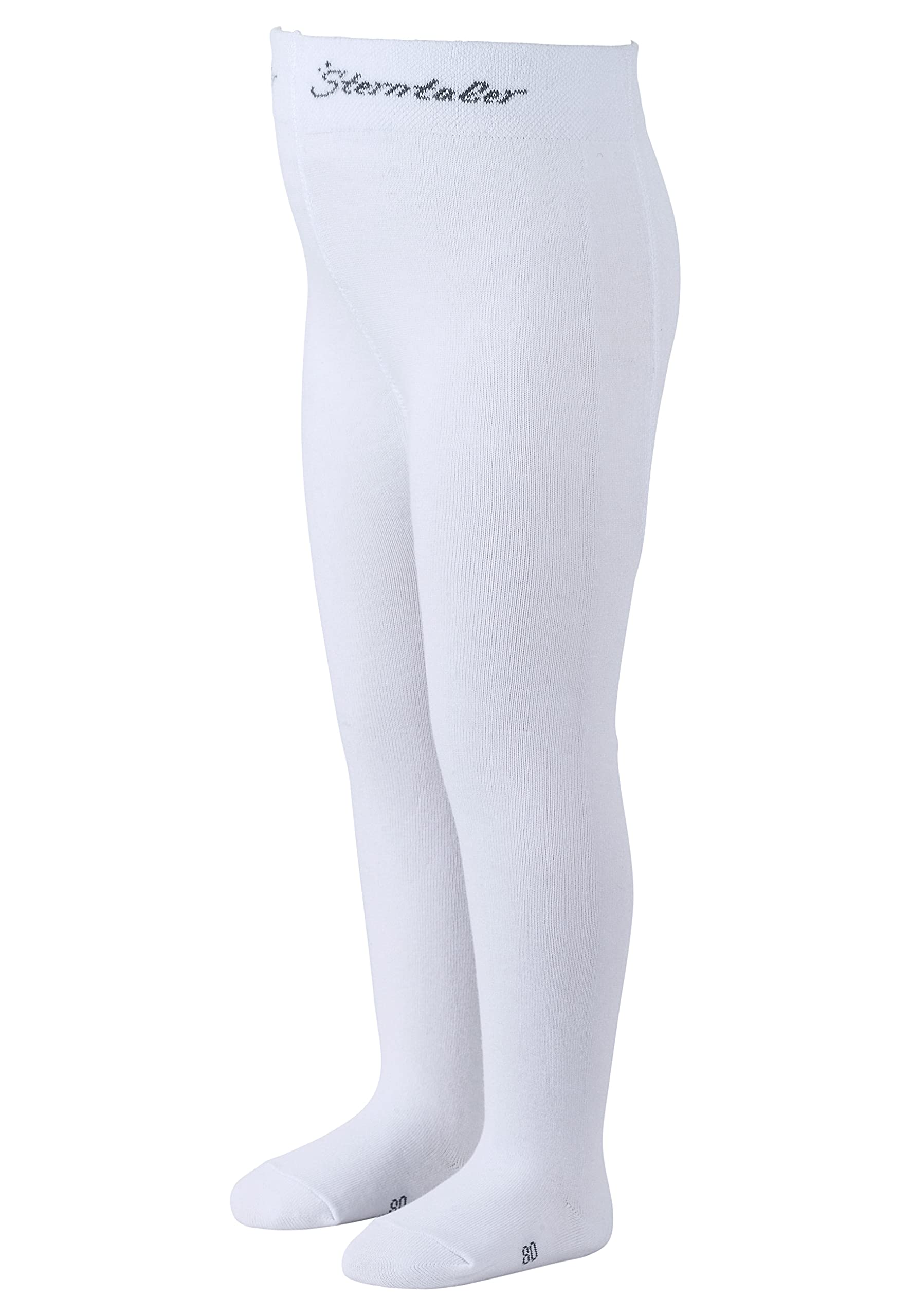 Sterntaler Girl's Tights For Children, Age: 7-8 Years, Size: 128, White Tights, White (Weiss 500), 128 (Manufacturer Size: 128)