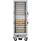 KoolMore 33 in. Commercial Insulated Heated Holding/Proofing Cabinet with Glass Door and Wire Racks in Silver, UL and NSF Listed (KM-CHP36-WIGL)