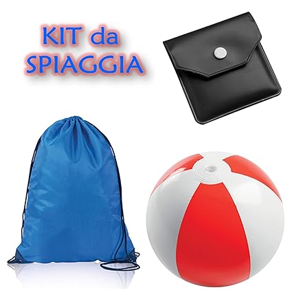 Kit de playa color mochila a bolsa Balón hinchable y cenicero ...