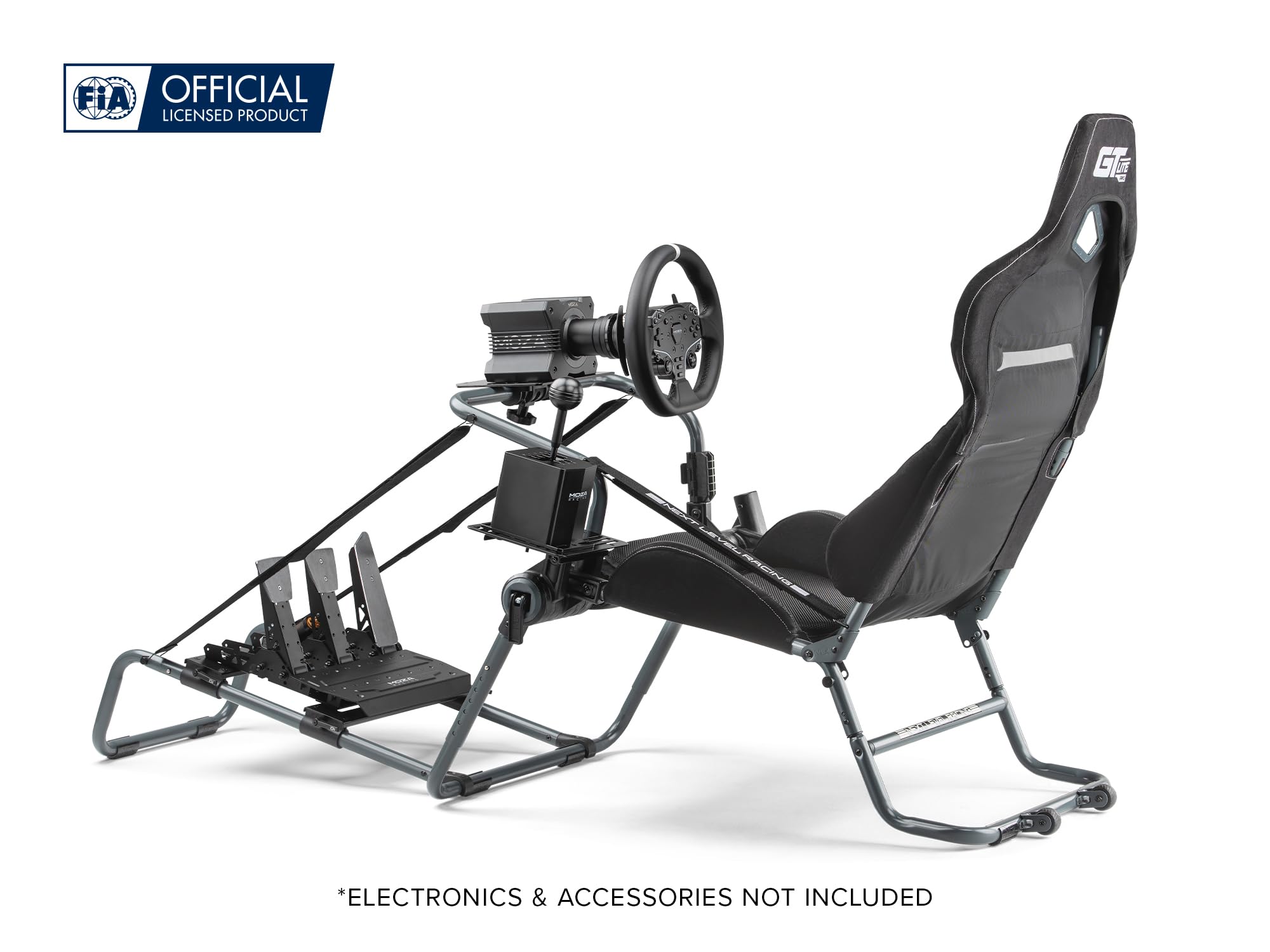 Next Level Racing NLR-S031GR GTLite Pro Foldable Racing Cockpit – Grey Edition (NLR-S031GR)
